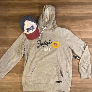 The Office. Pretzel day hoodie & Dunder Mifflin paper company hat